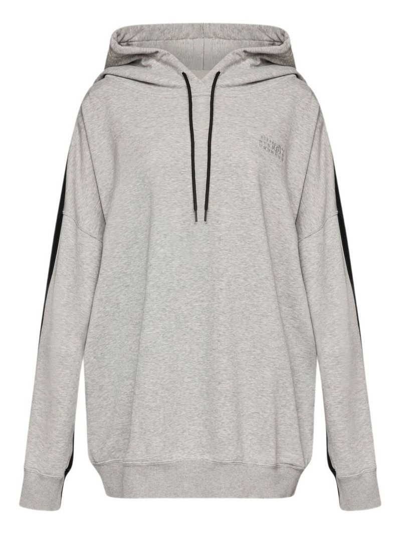numbers-motif hoodie 1