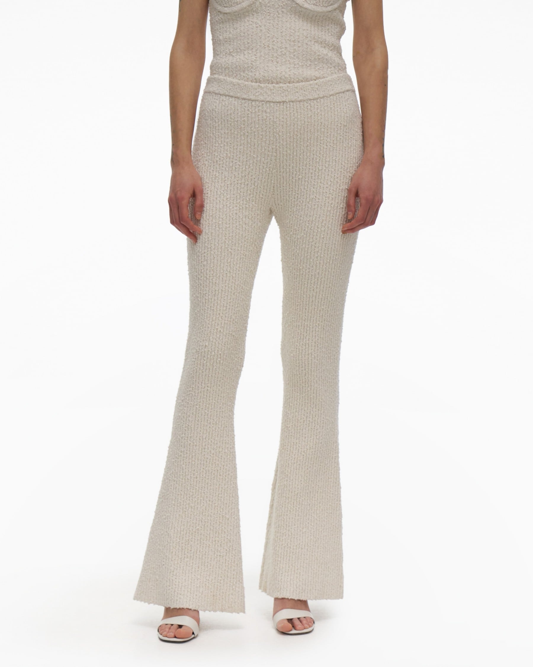 RIBBED FLARE PANT - 3