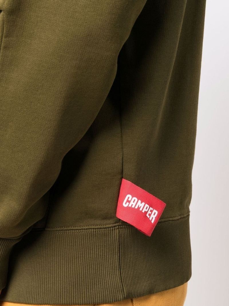 logo-patch drawstring hoodie 6