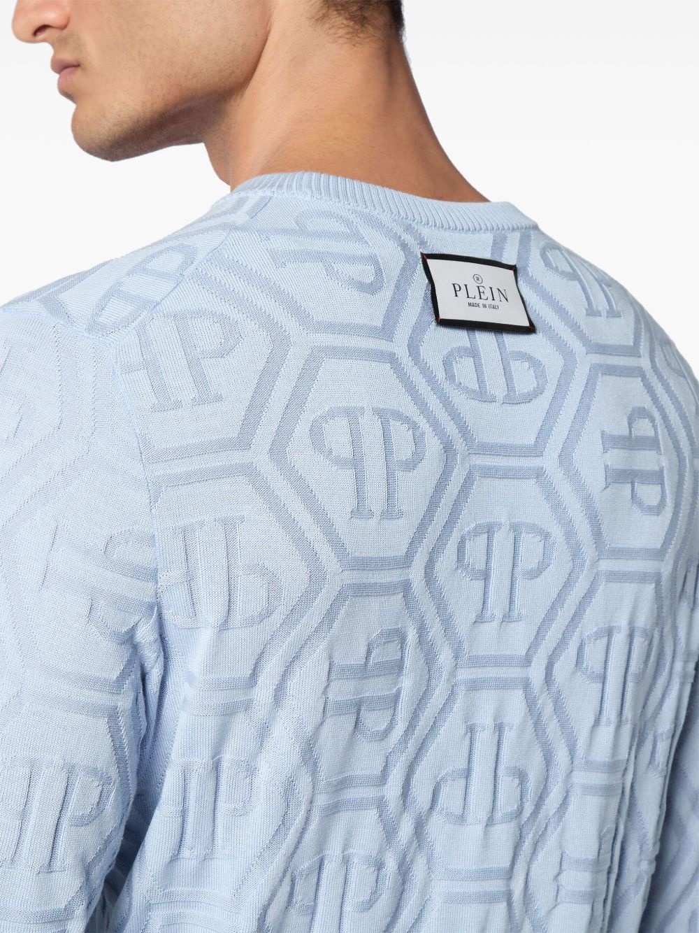 monogram-jacquard jumper - 5