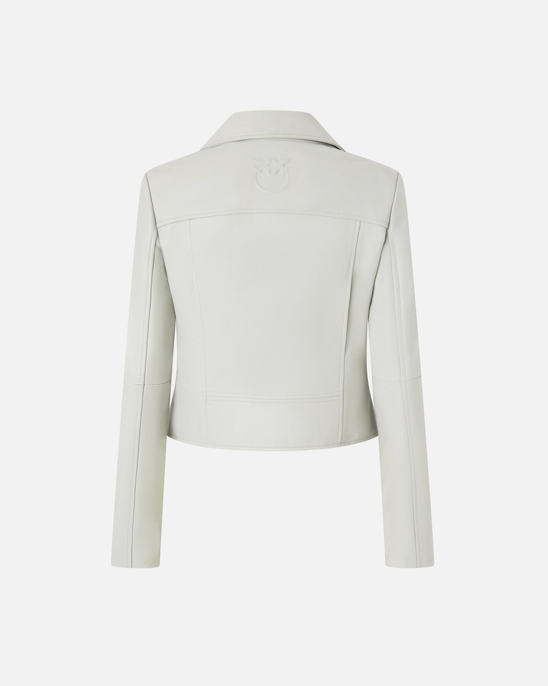 PINKO BIKER-STYLE JACKET IN NAPPA LEATHER outlook