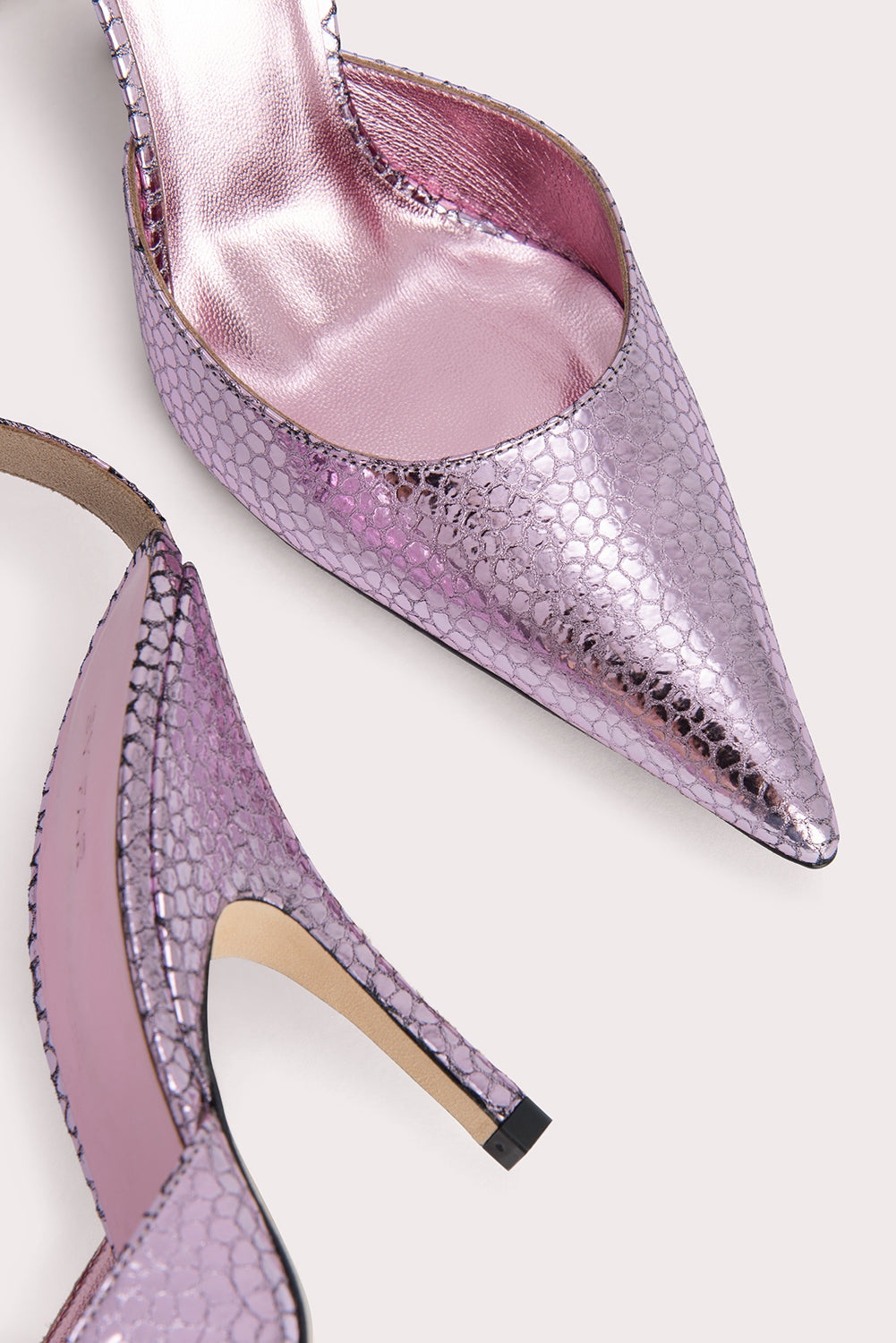 Eliza Pale Pink Flagstone Leather - 6