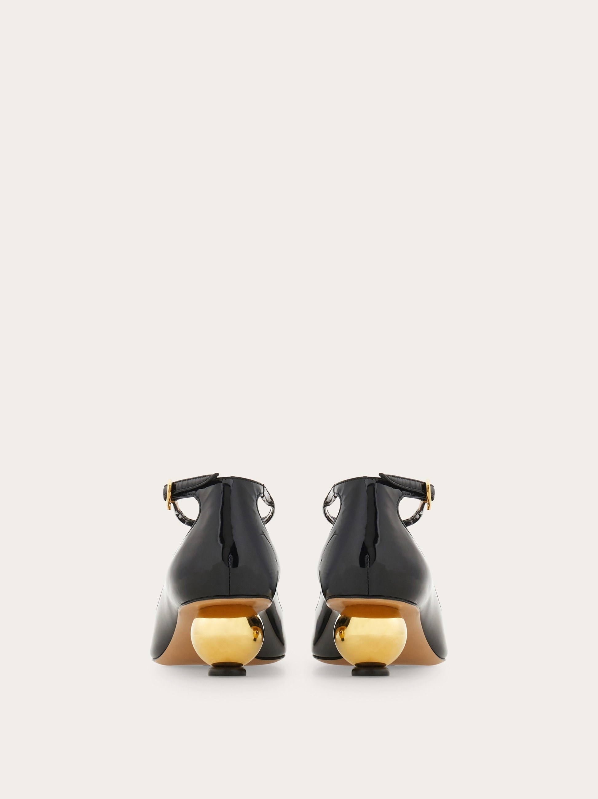 Spherical heel T-strap pump - 4
