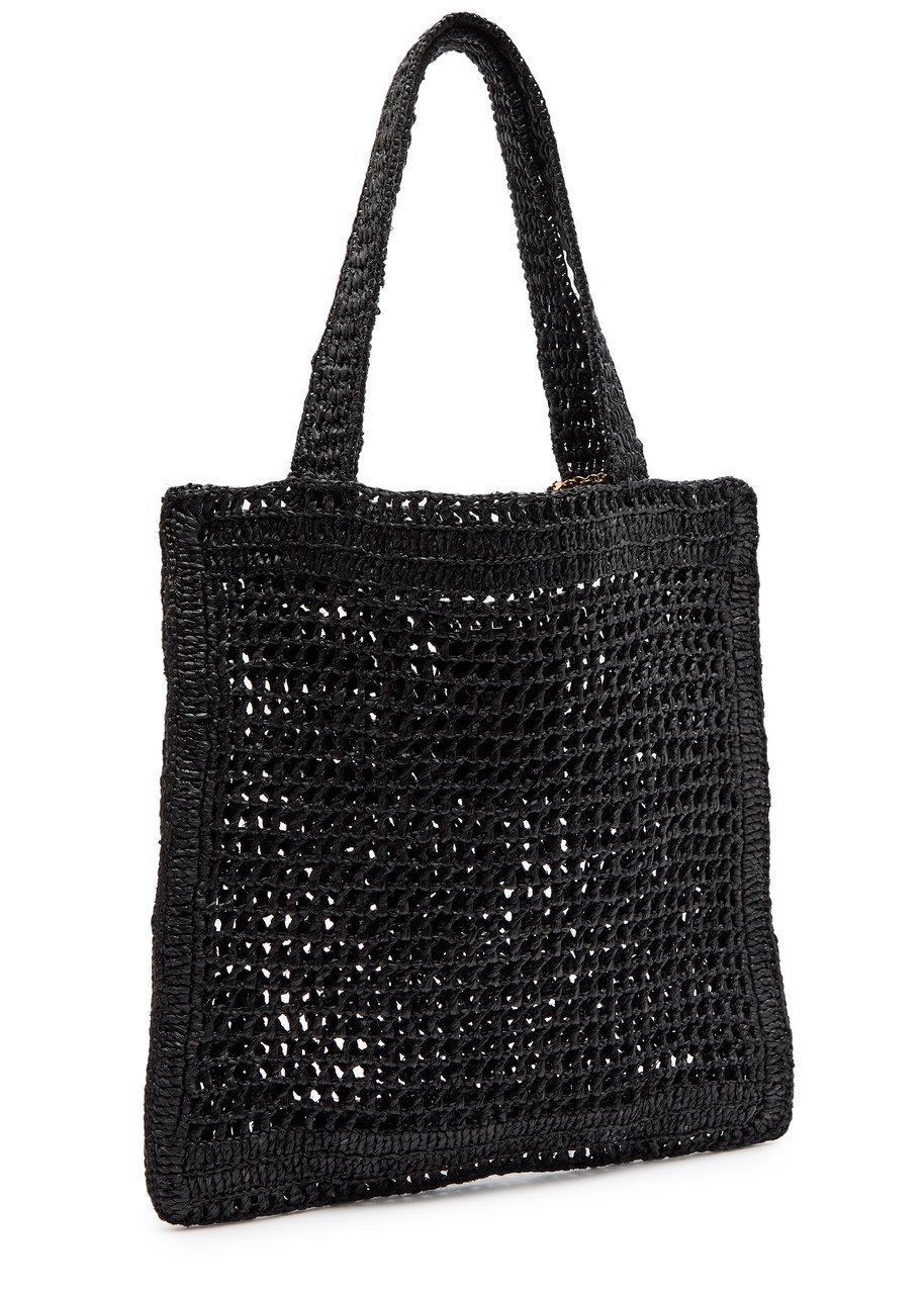 Chloe Summer Banana Logo Raffia Tote - 2