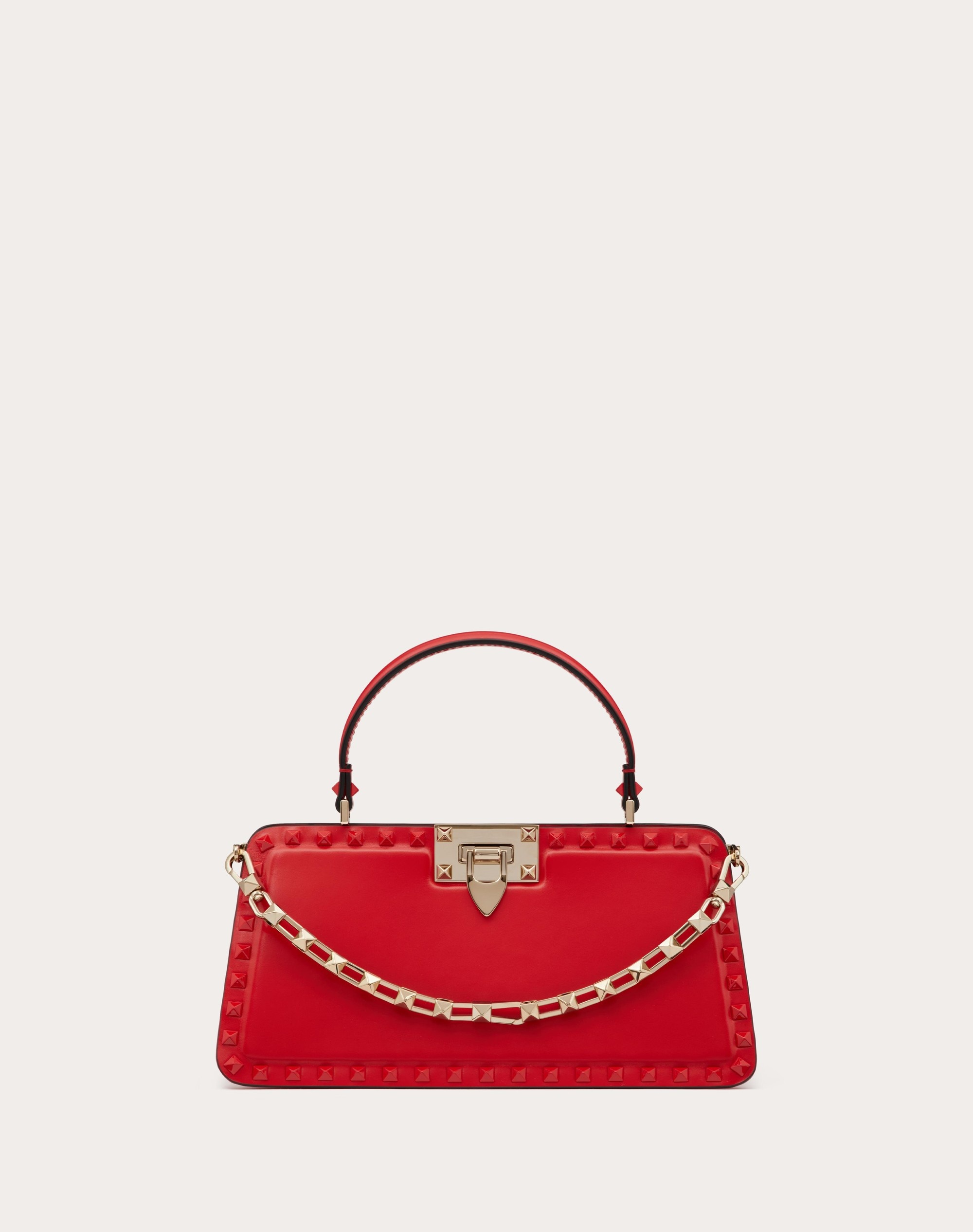 ROCKSTUD CALFSKIN HANDBAG - 1