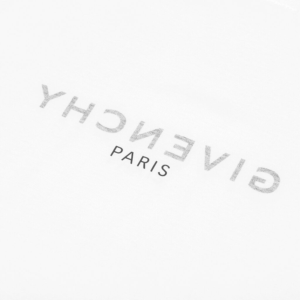 GIVENCHY PARIS REVERSE OVERSIZED SHIRT - WHITE - 5