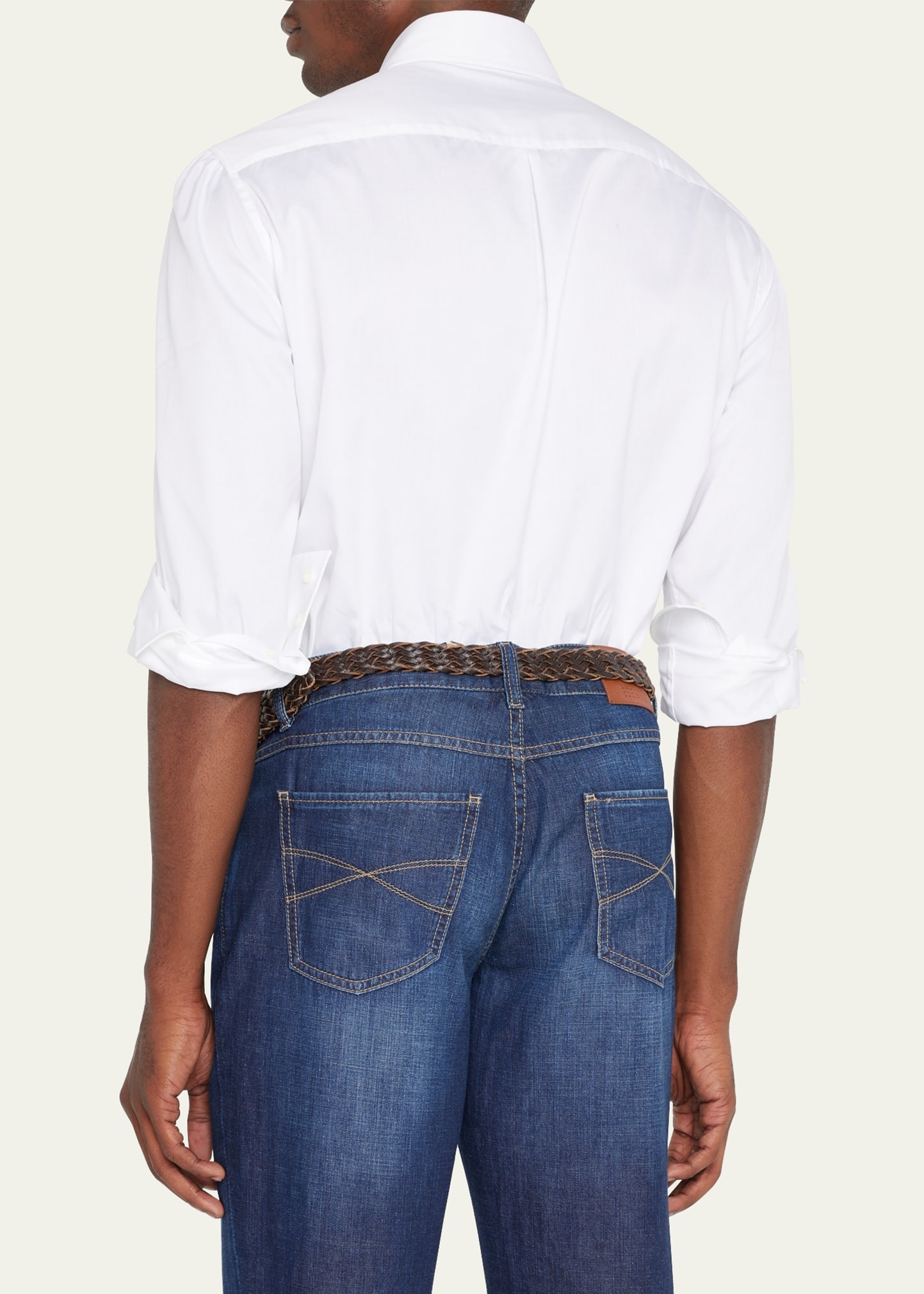 Men's Spread Collar Cotton Sport Shirt - 3