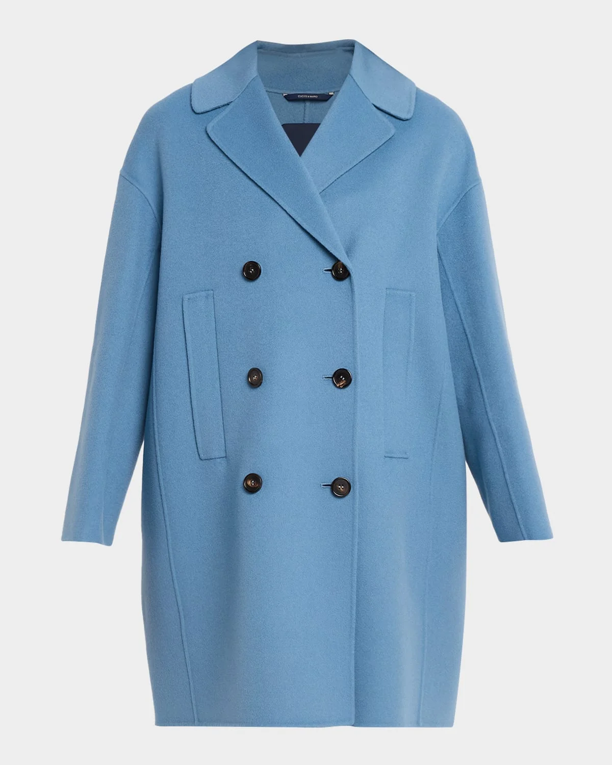 Wool Broadcloth Midi Coat - 1