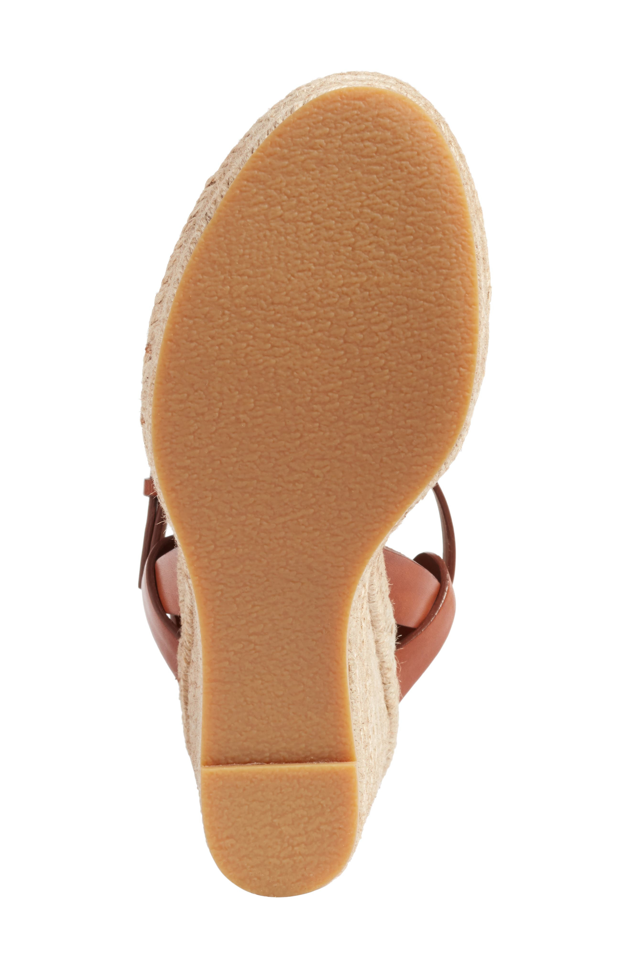 Saint Laurent Tribute Espadrille Wedge in Ambra at Nordstrom - 6