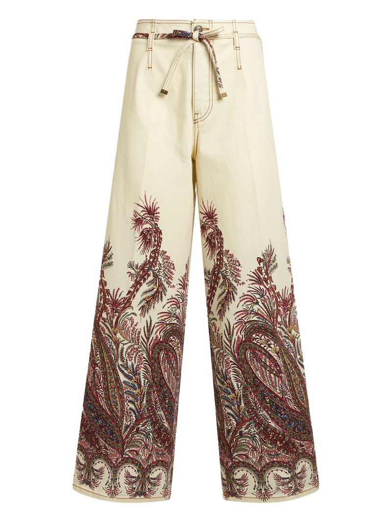paisley-print jeans 1