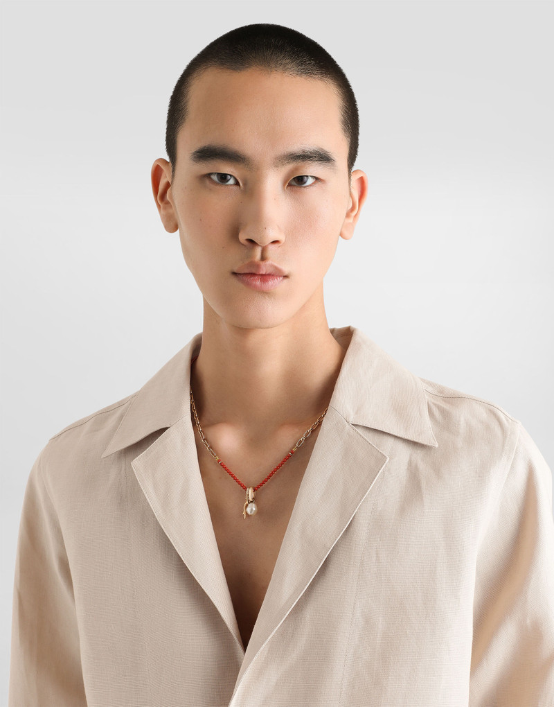 Dolce & Gabbana Metal necklace with gemstones and charms outlook