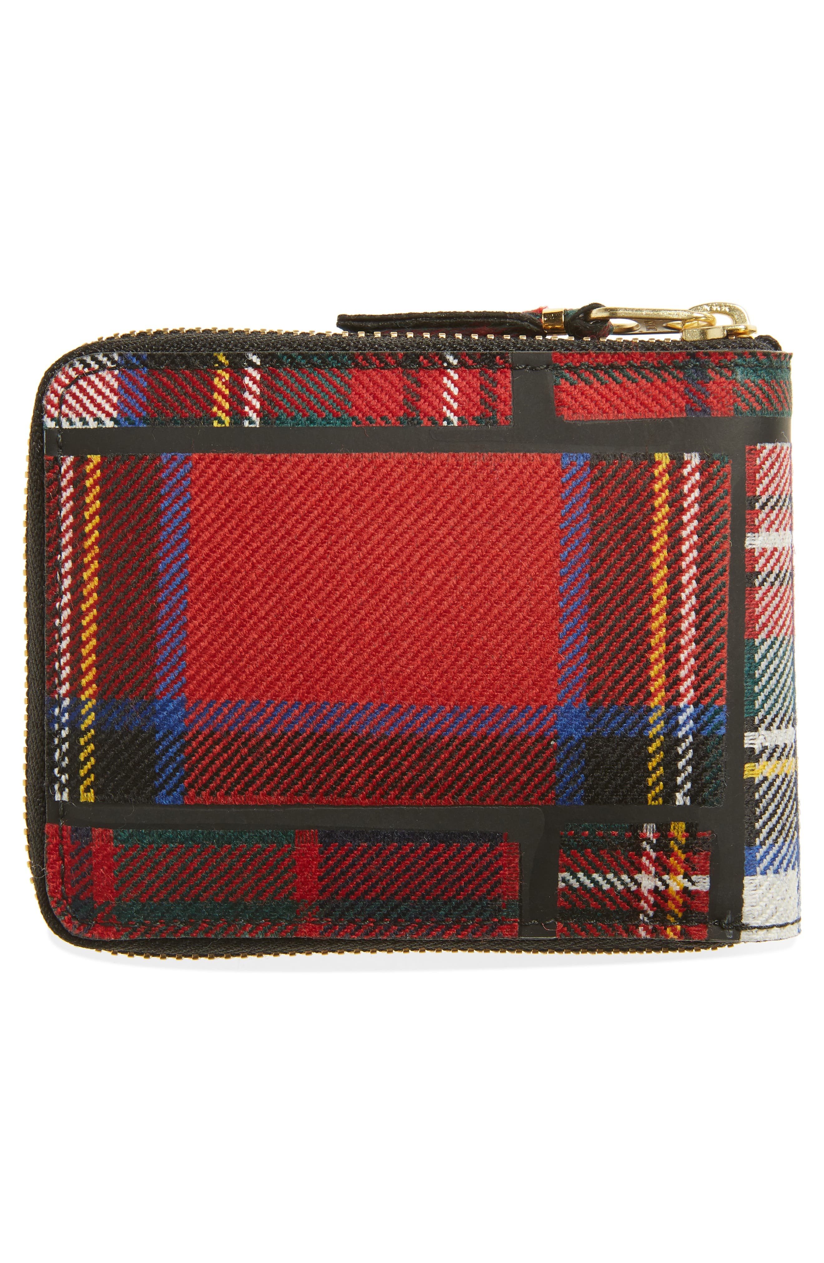 Comme des Garçons Wallets Tartan Patchwork Wool Wallet in Red at Nordstrom - 5
