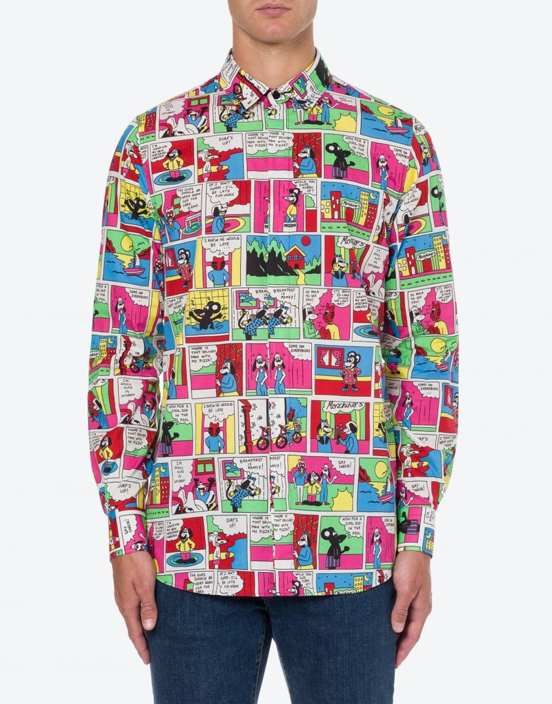 Moschino MOSCHINO COMICS POPLIN SHIRT outlook