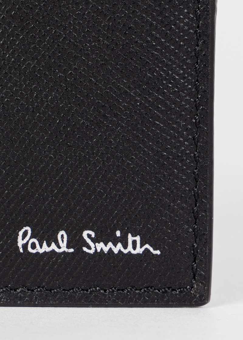 Black 'Mini Blur' Interior Billfold And Coin Wallet 4