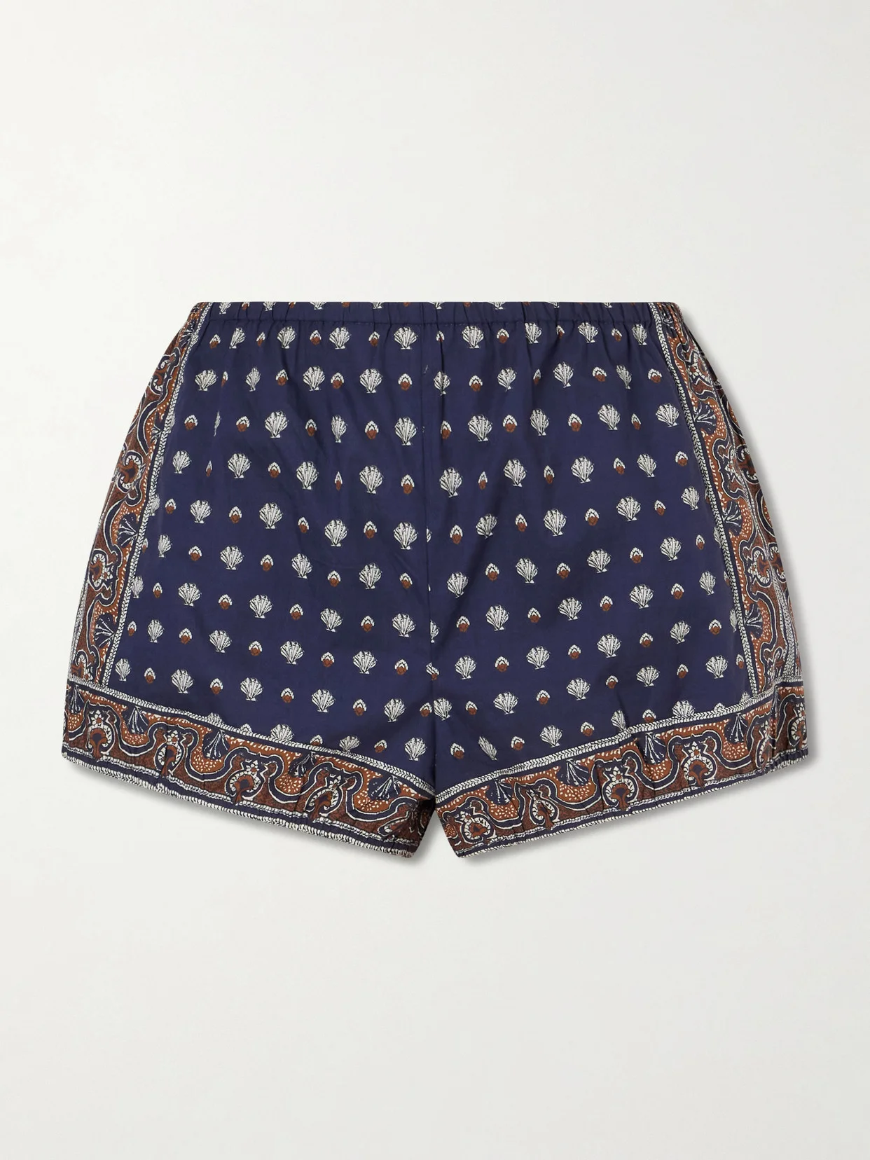 Vienna Printed Cotton Shorts - 1