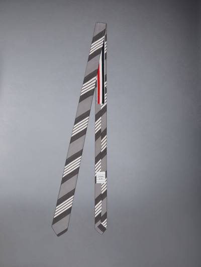 Thom Browne Silk Cotton Stripe 4-Bar Classic Tie outlook