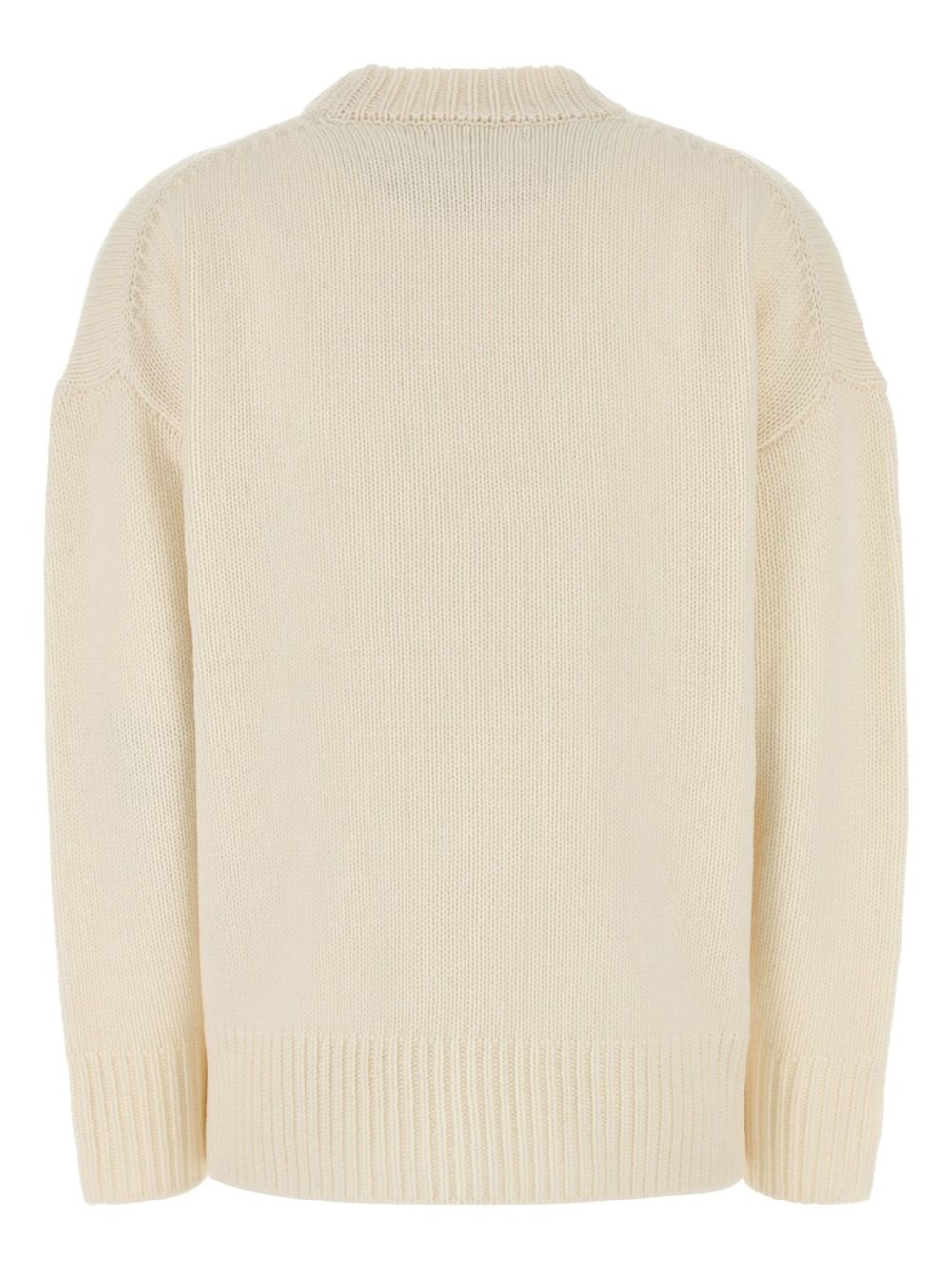 crew-neck oversized sweater - 2