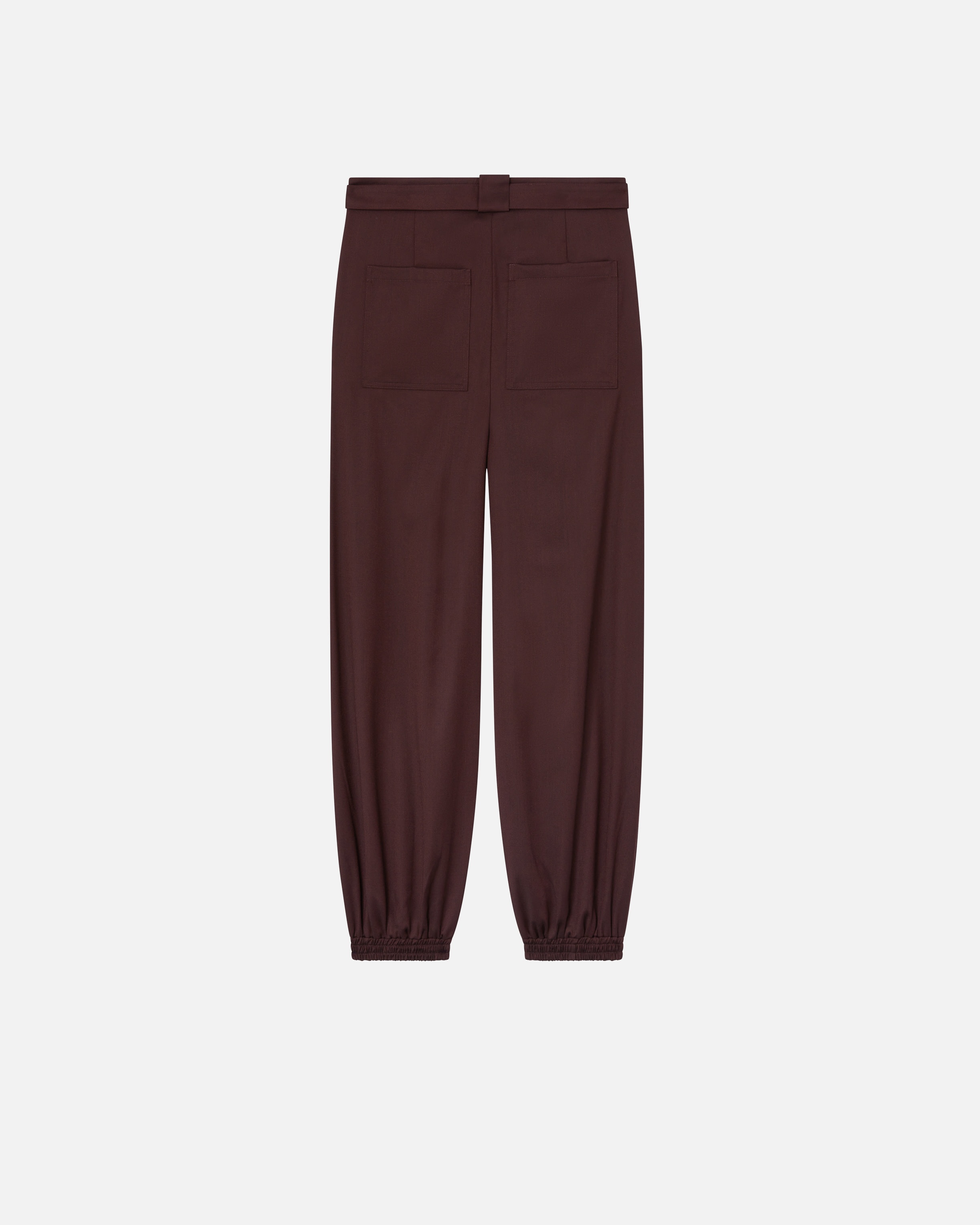 FLANNEL UTILITY TROUSERS WITH ELASTICATED HEM DETAIL - 6