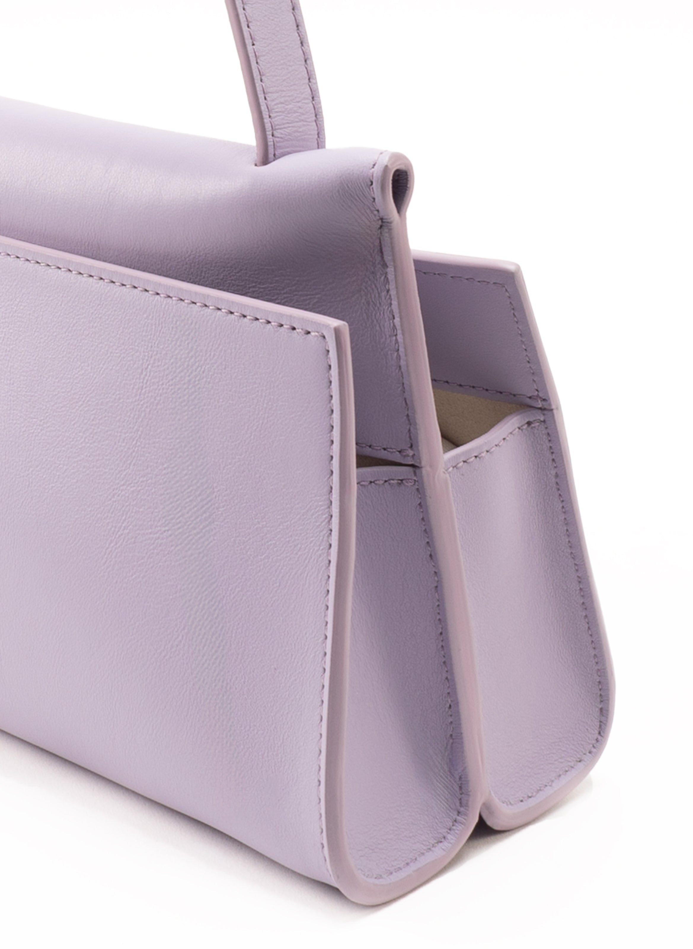 Long Papillon Leather Lilac - 4