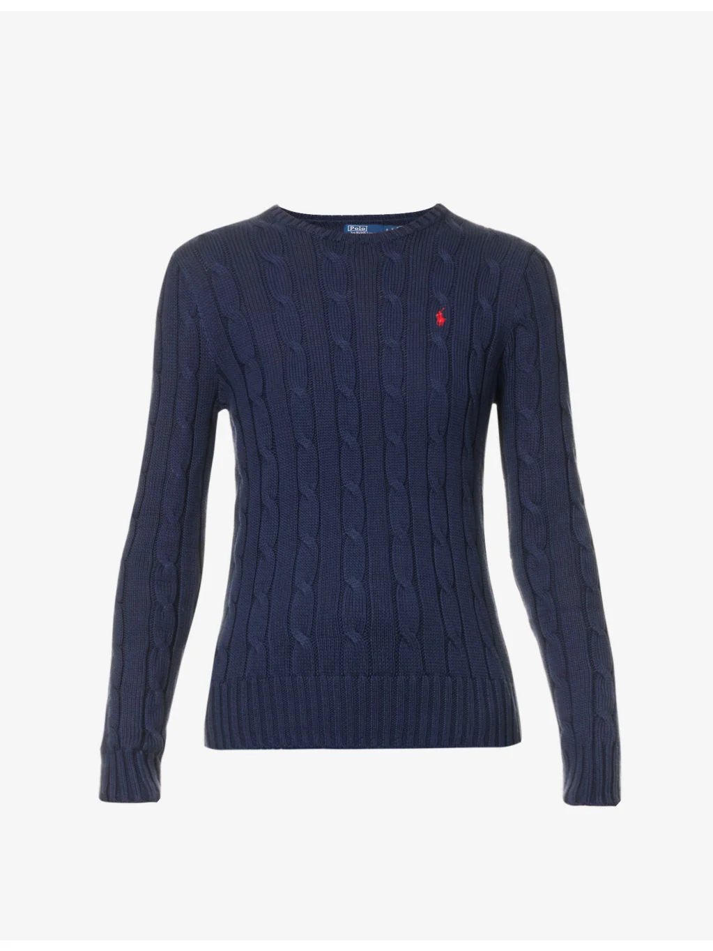 Julianna brand-embroidered regular-fit cotton-knit jumper - 1