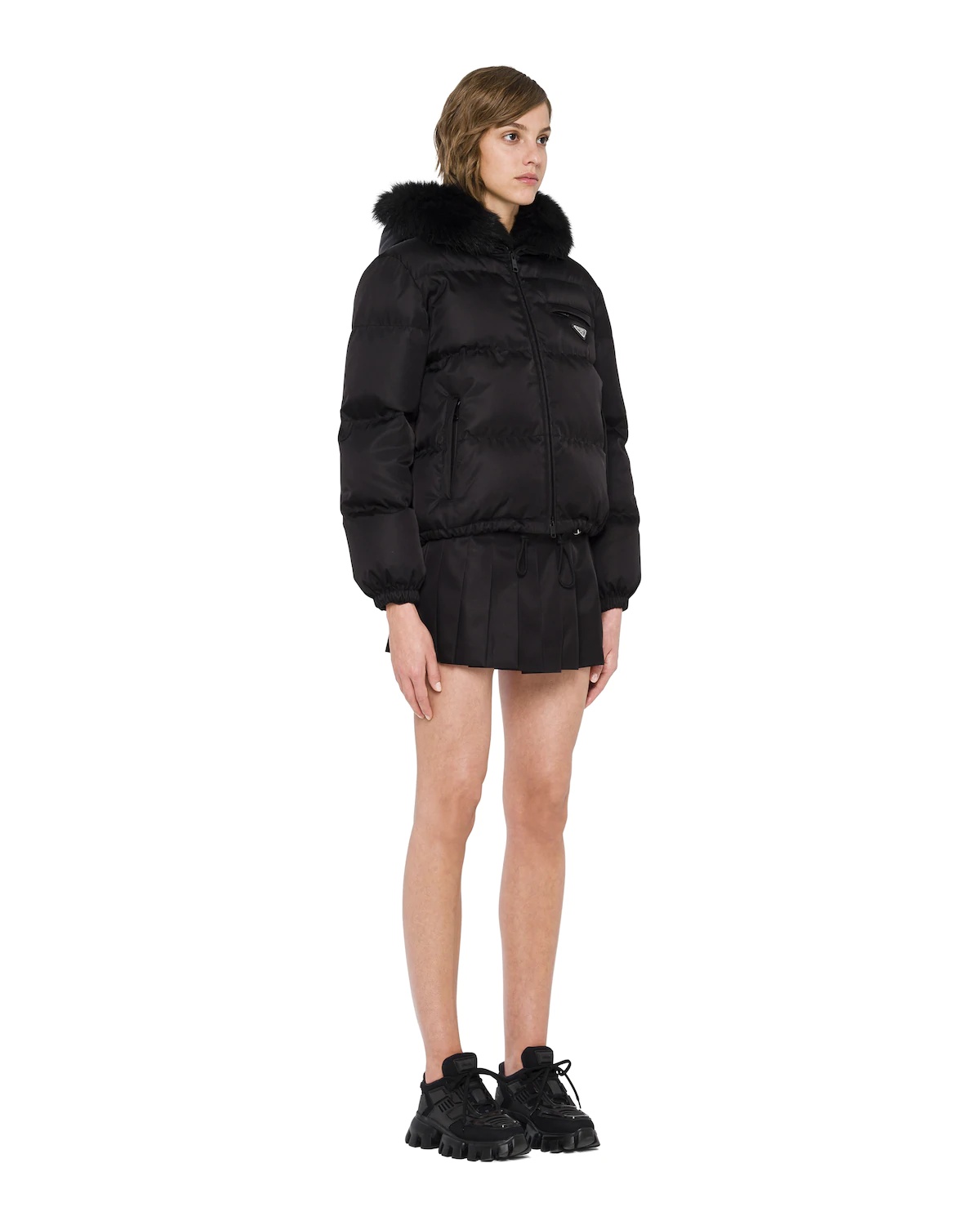 Re-Nylon gabardine puffer jacket - 3