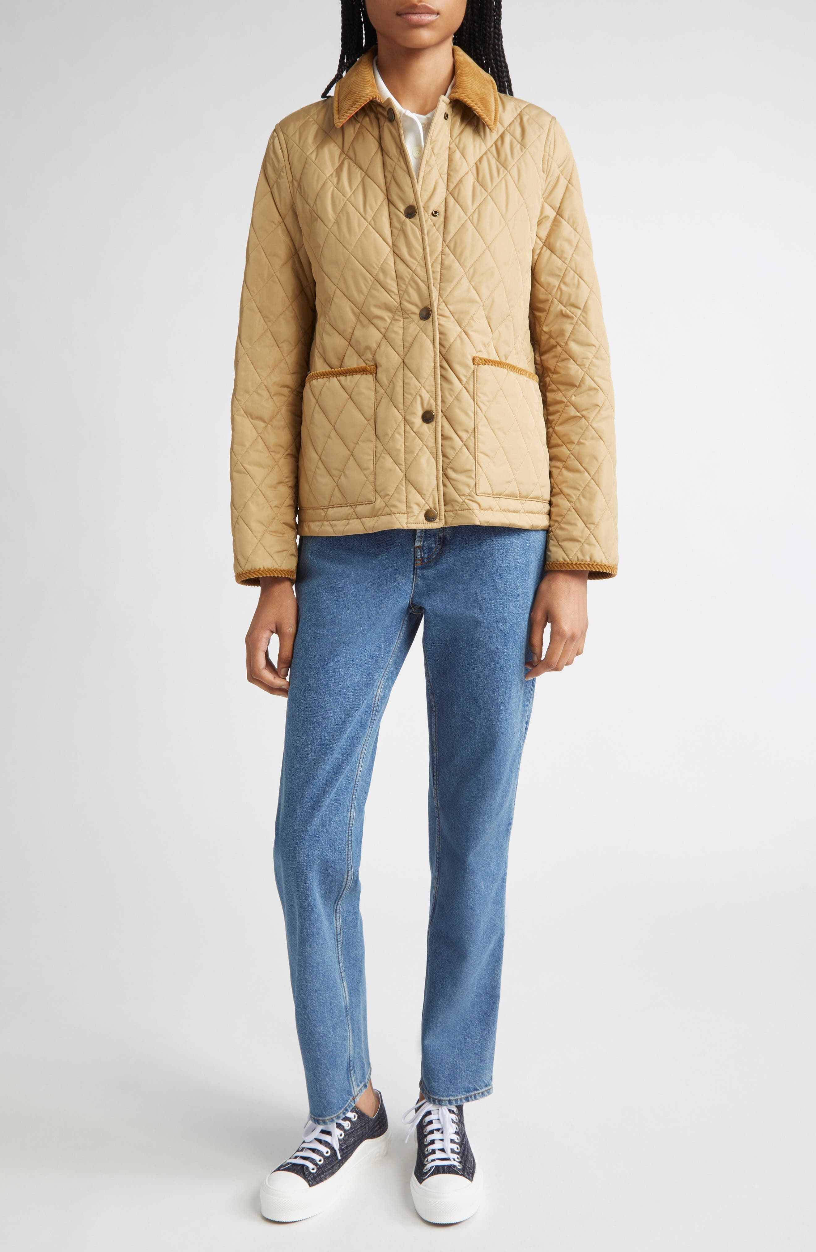 burberry Baby Bootcut Jeans in Mid Blue at Nordstrom - 2
