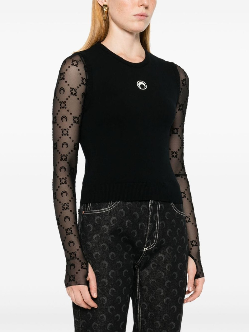 Crescent Moon knitted tank top 3