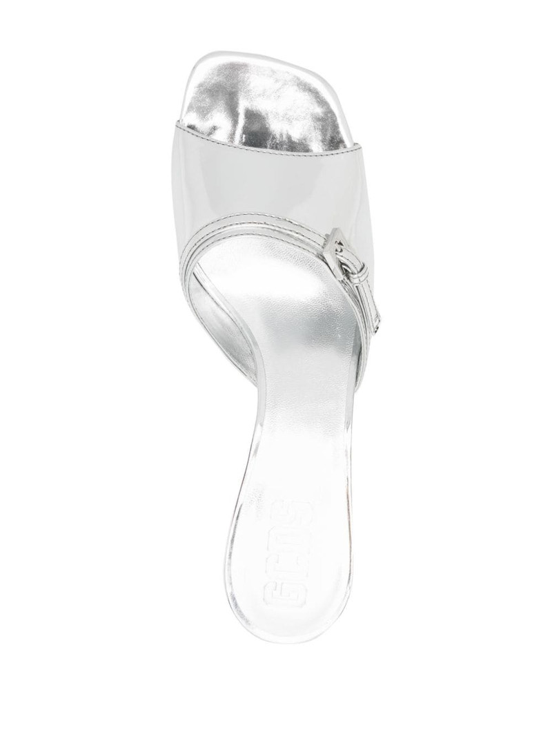 60mm mirrored leather mules 4