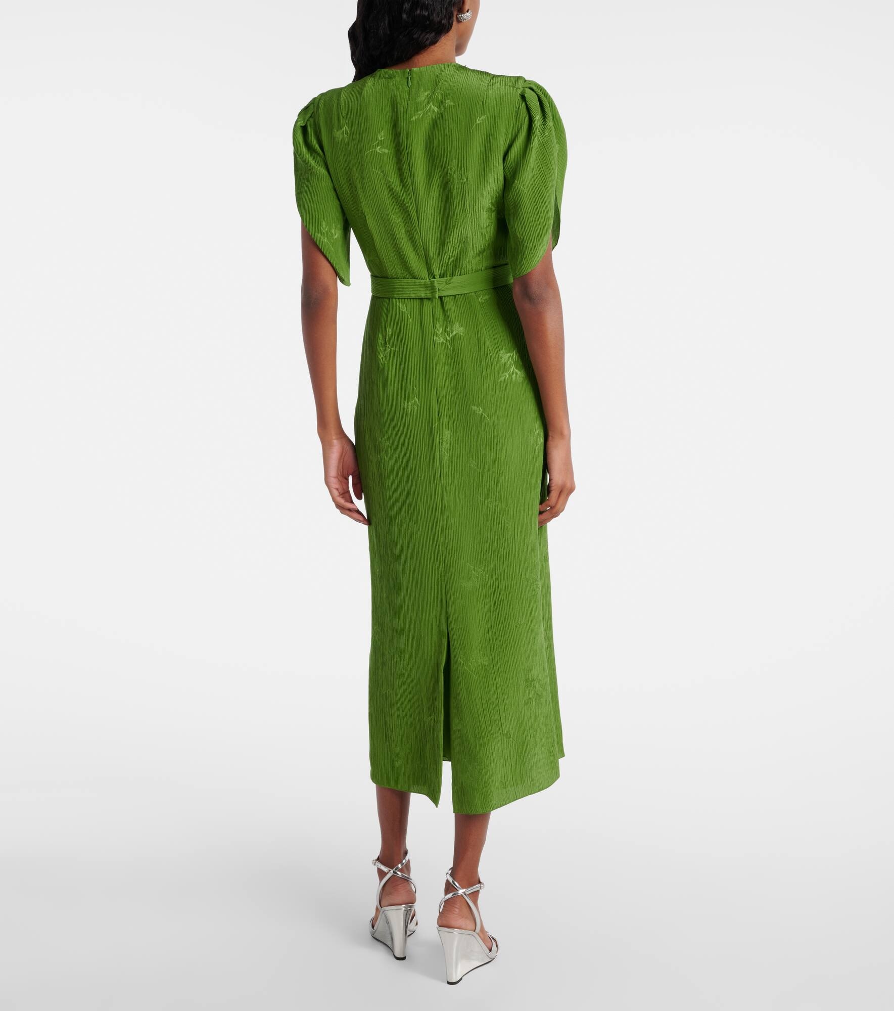 Embellished jacquard cocktail dress - 3