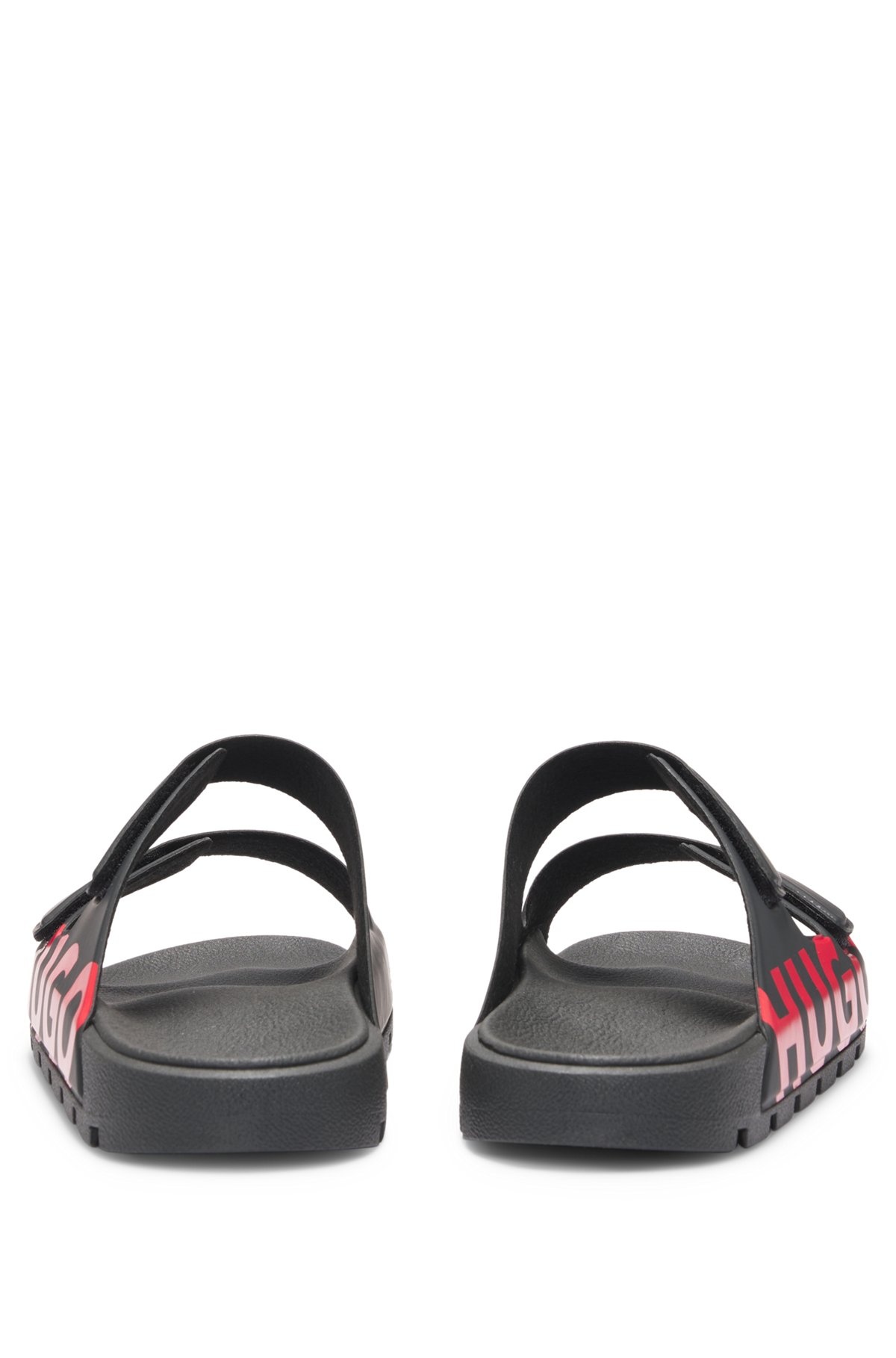 LOGO SANDALS WITH DOUBLE TOUCH-CLOSURE STRAPS - 5