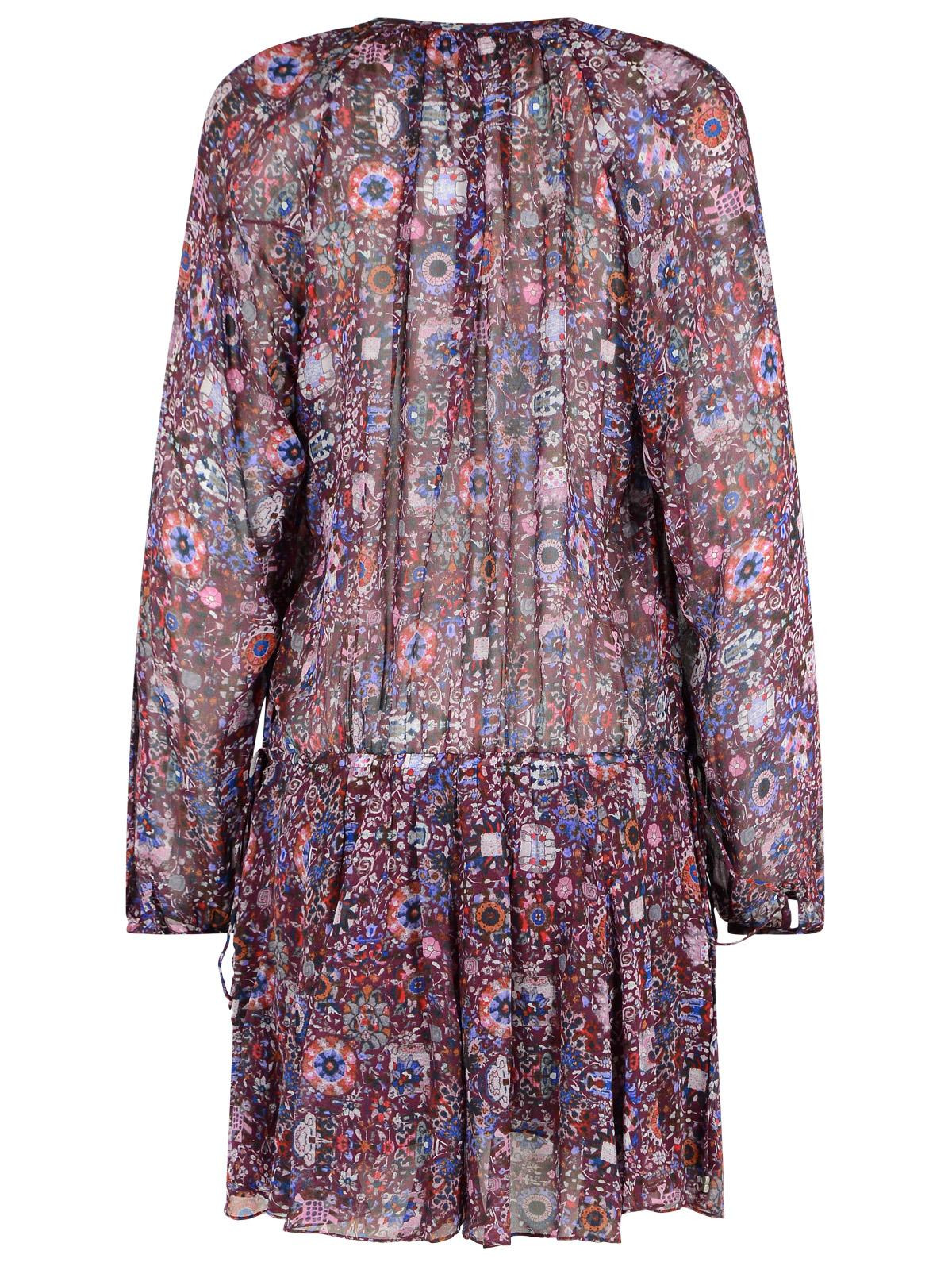 Isabel Marant Etoile 'Bess' Wine-Colored Viscose Dress Women - 3