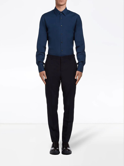 Prada stretch poplin shirt outlook