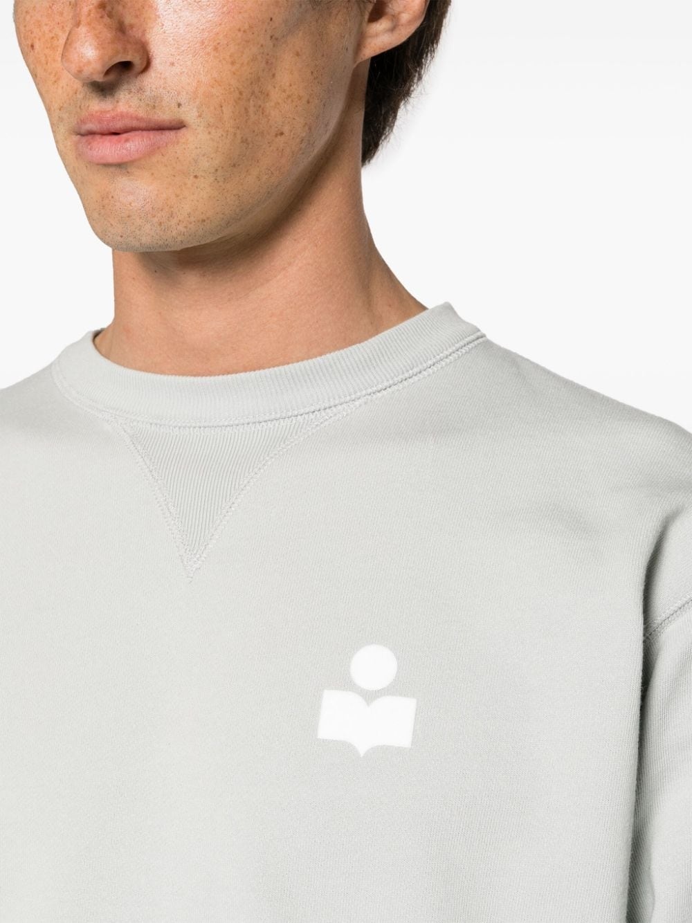 Mike logo-flocked sweatshirt - 5