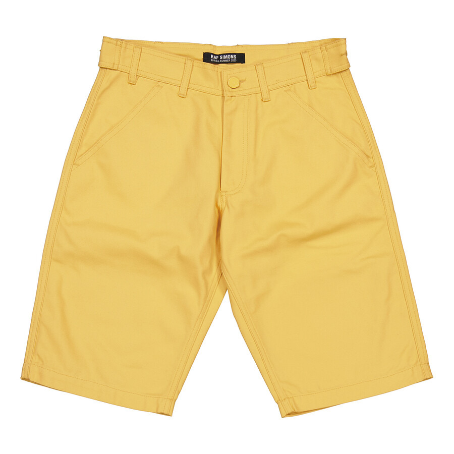 Raf Simons Men's Yellow Denim Skate Shorts - 5