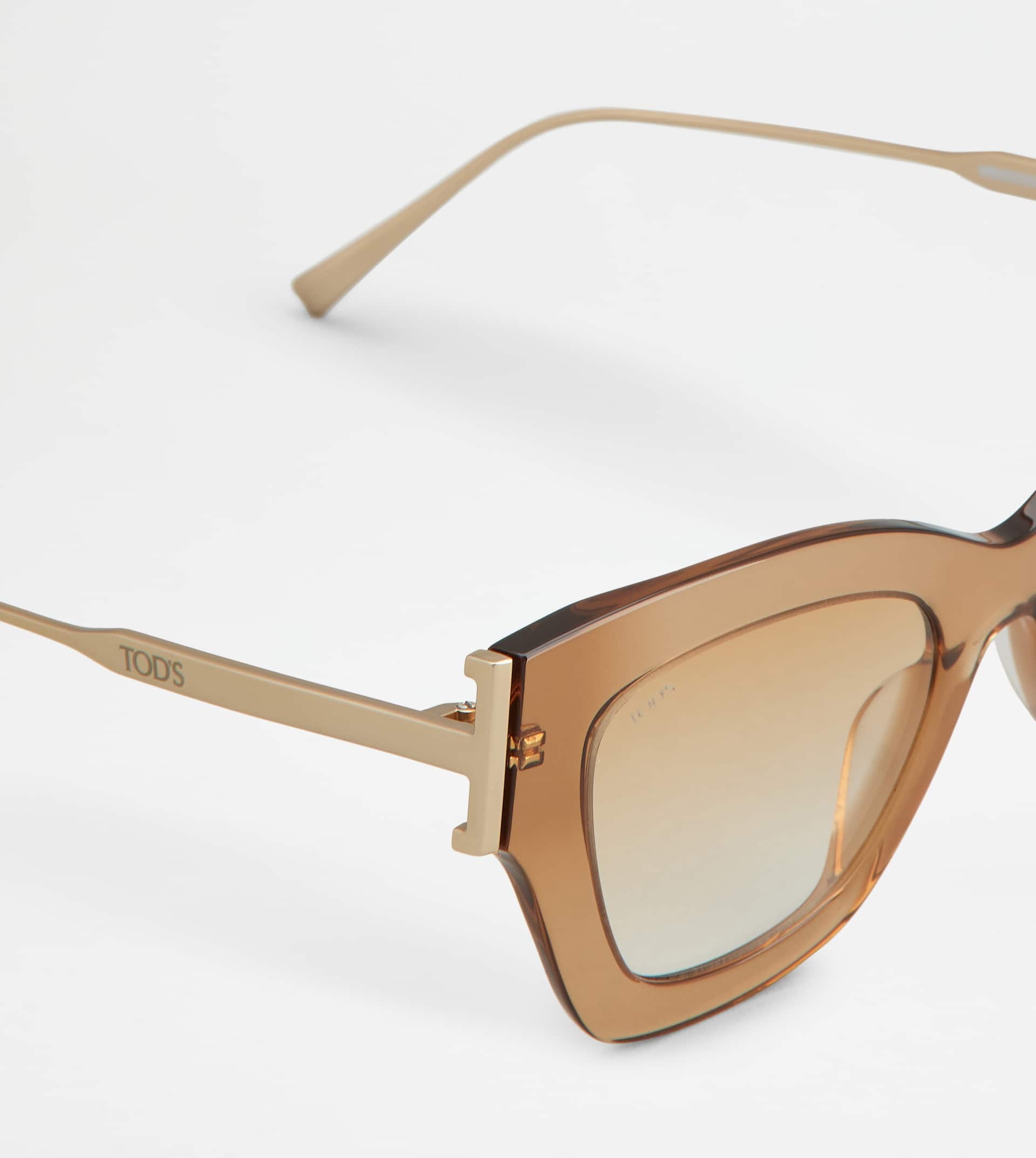 CAT-EYE SUNGLASSES - BEIGE - 4