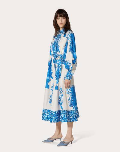 Valentino Printed Poplin Dress outlook