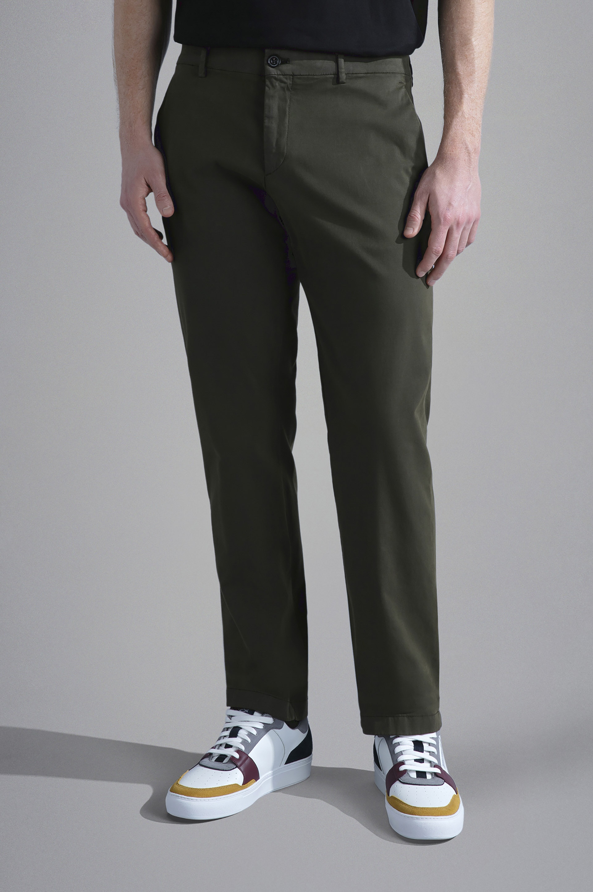 TWILL TENCEL COTTON CHINO TROUSERS - 6