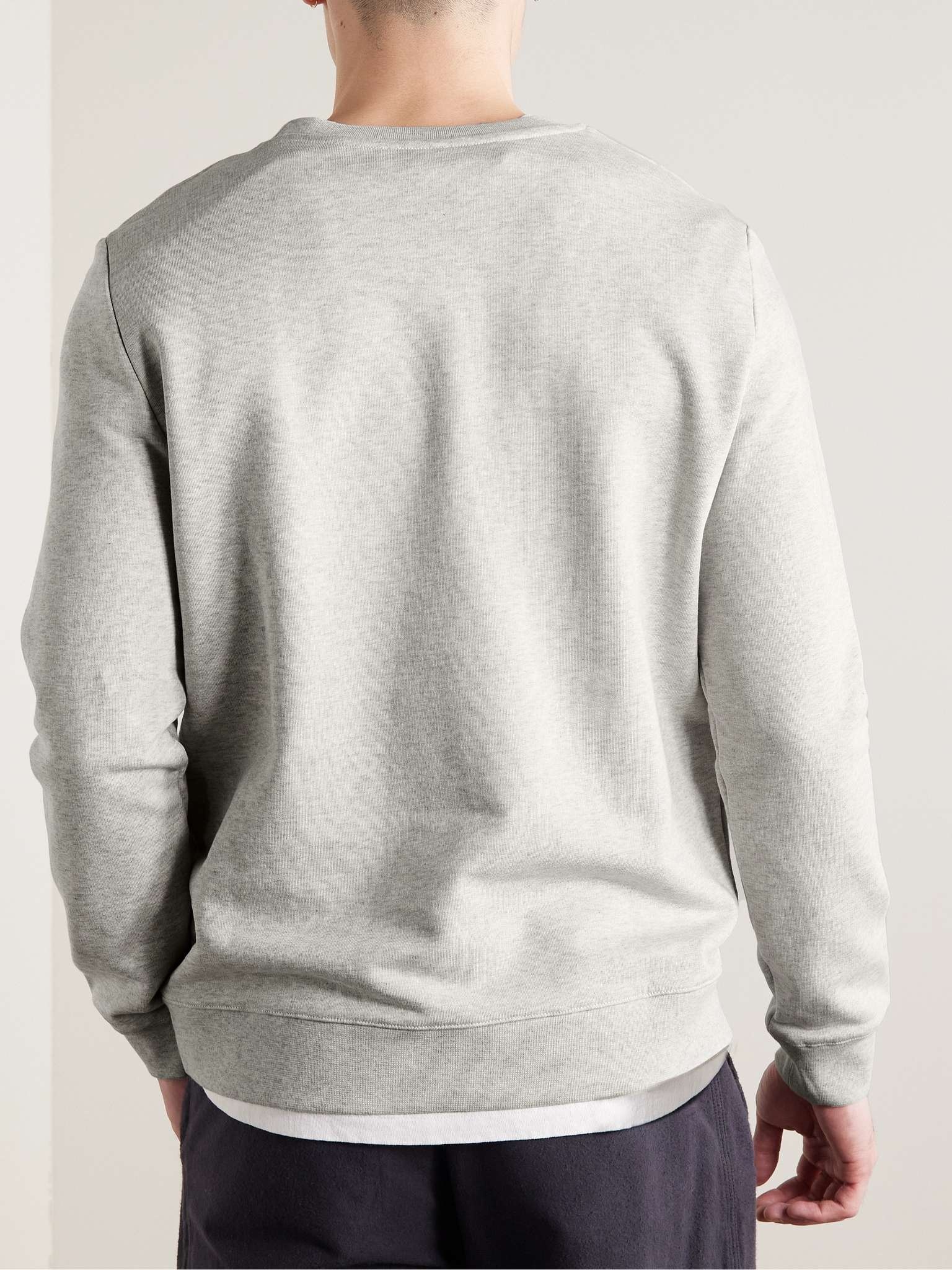 Logo-Flocked Cotton-Jersey Sweatshirt - 7