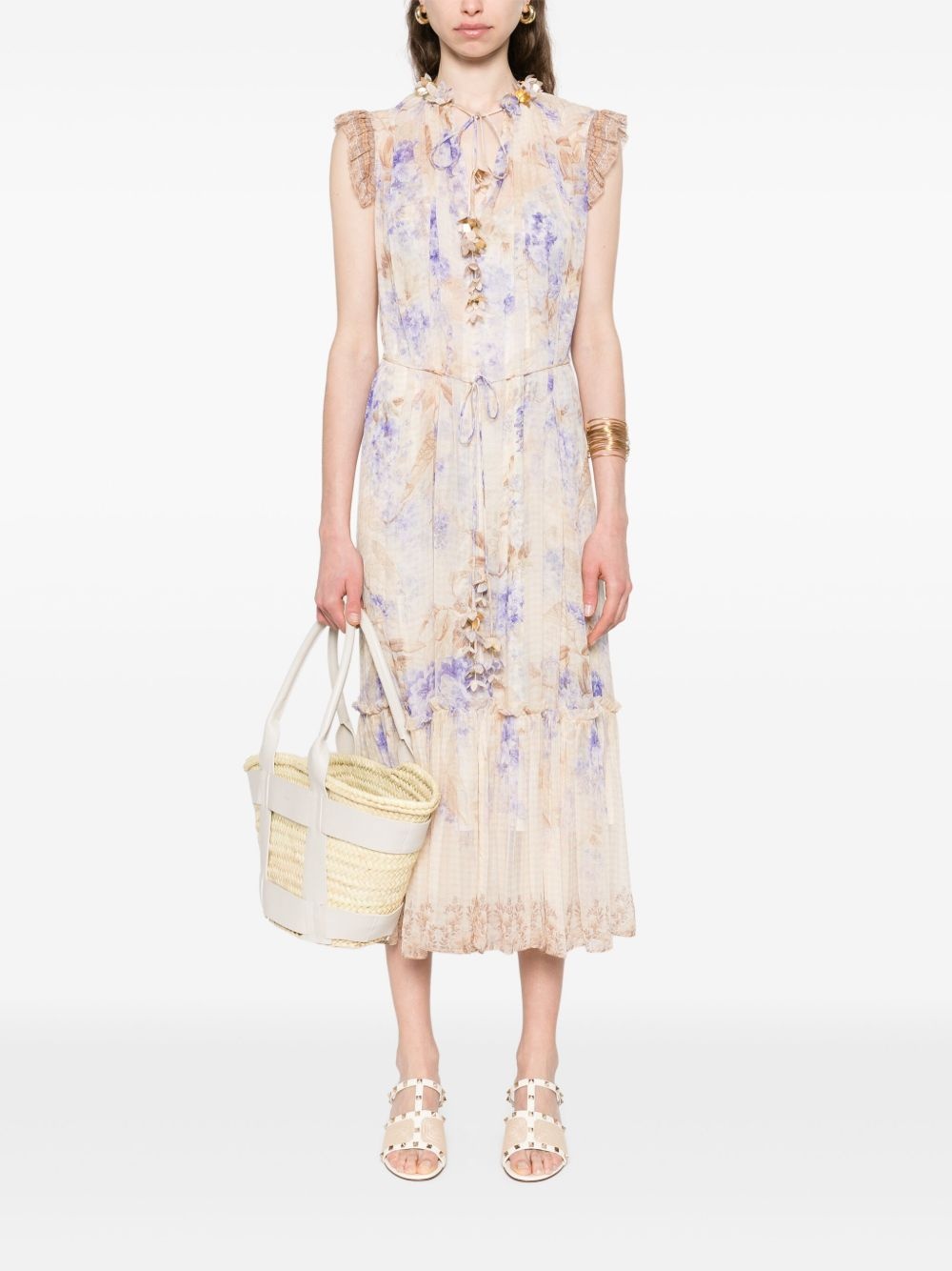 Dawning Flutter midi dress - 2