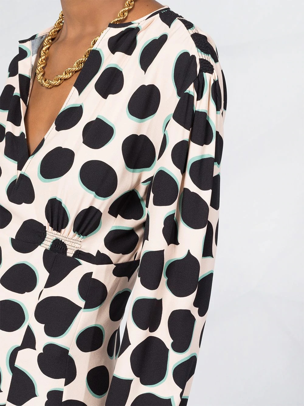 polka dot print blouse - 3