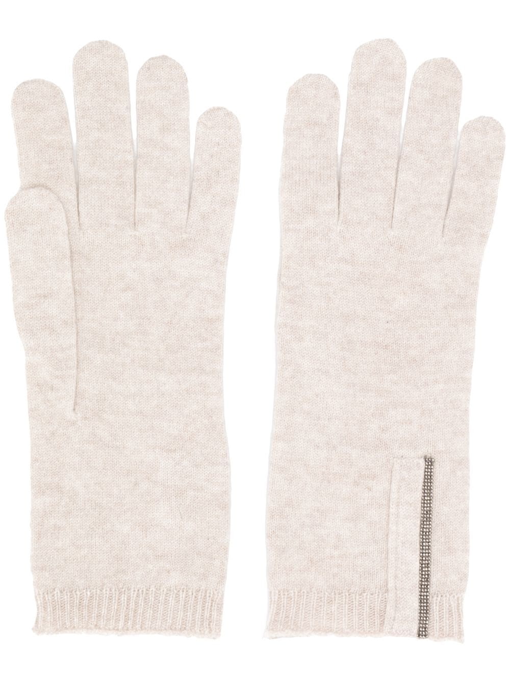 fine knit gloves - 1