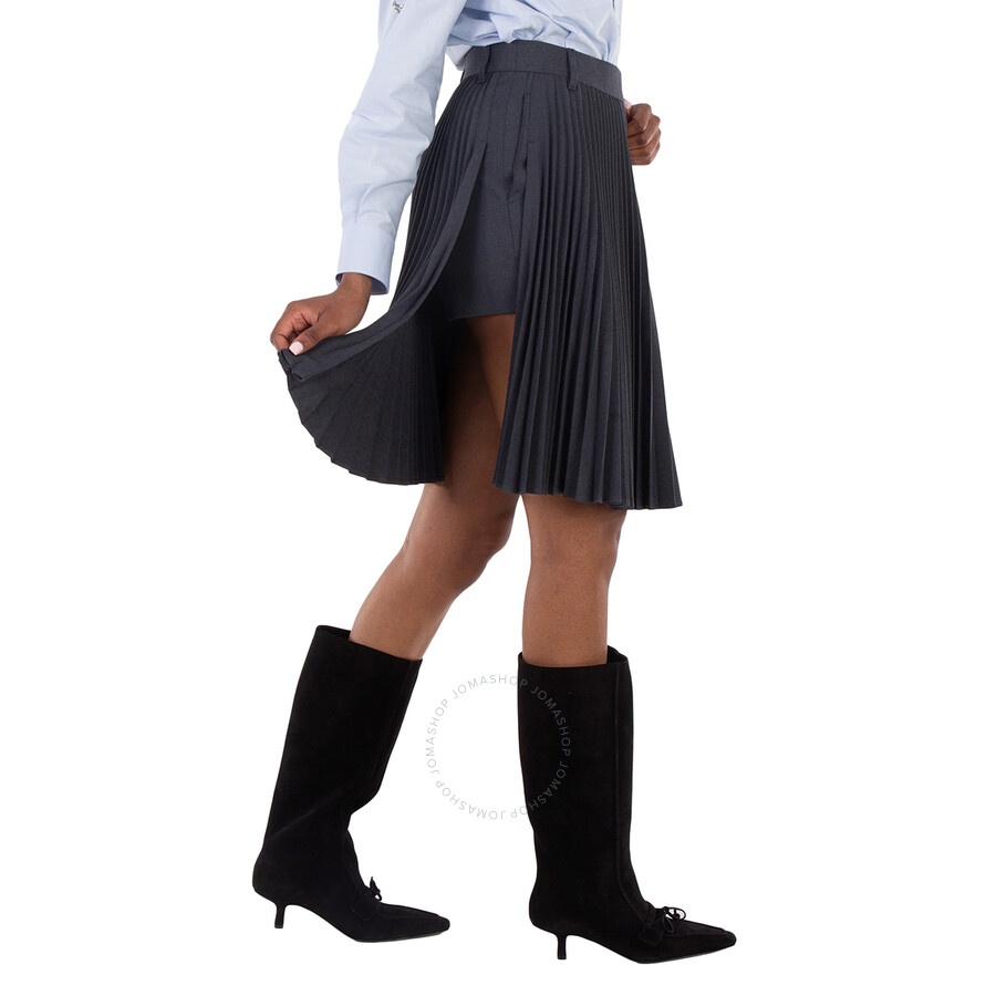 Burberry Black Yuliya Pleated Skirt, Brand Size 2 (US Size 0) - 4