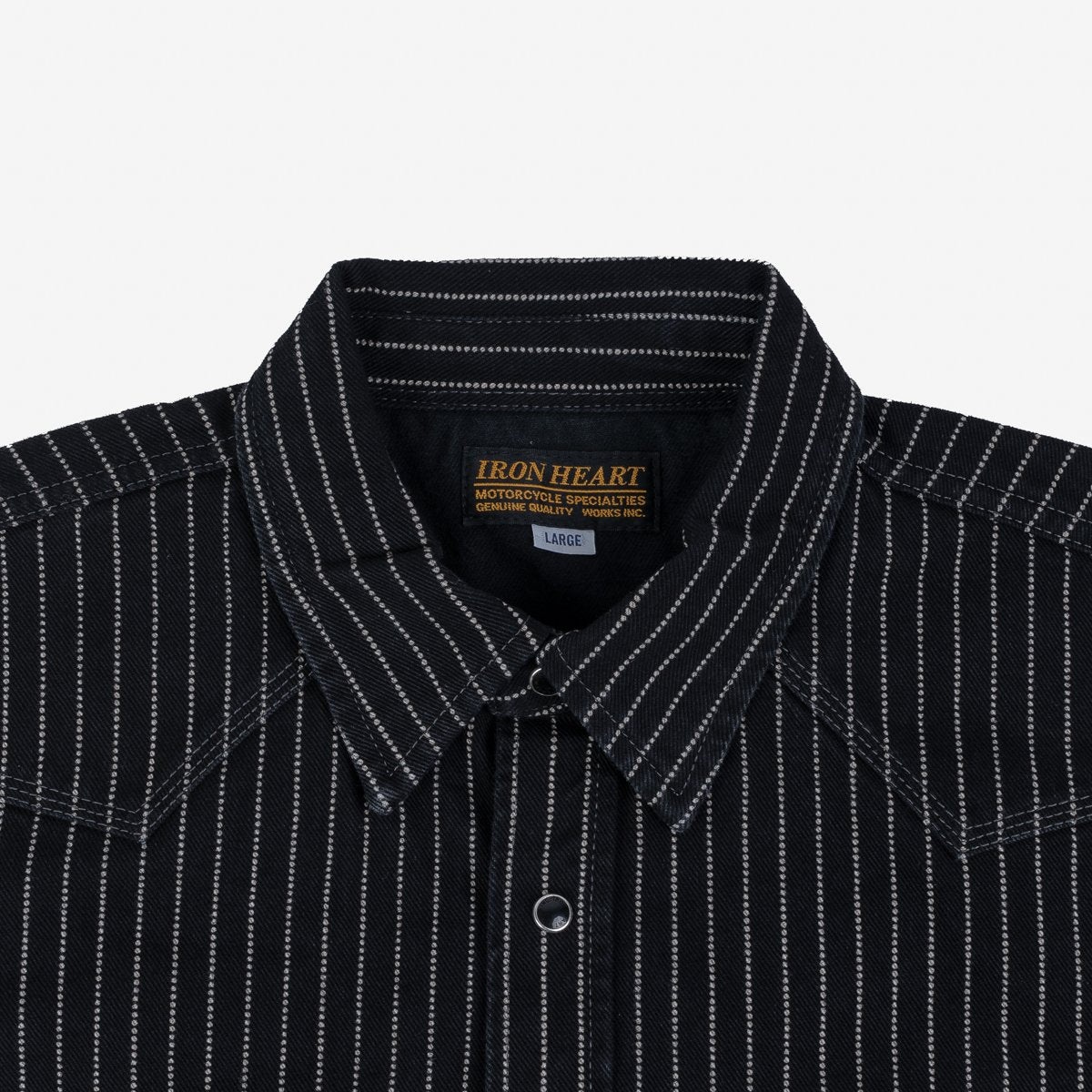 IHSH-62-BLK 12oz Wabash Western Shirt Black - 3