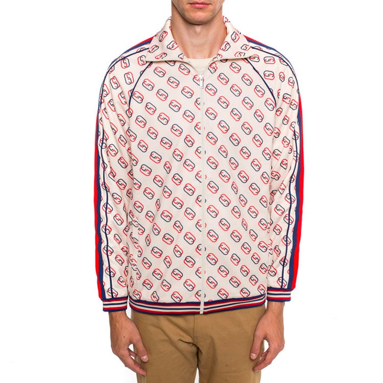 Gucci SS21 Full Print Pattern Stand Collar Sports Jacket 575737-XJBA7-9744 - 3