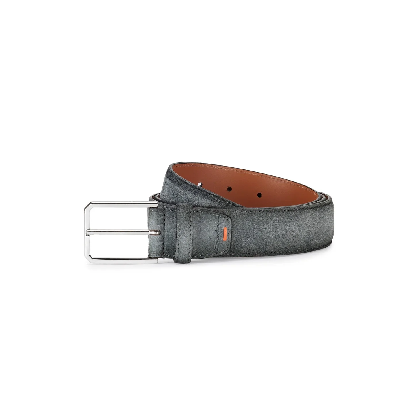 Grey suede adjustable belt - 1