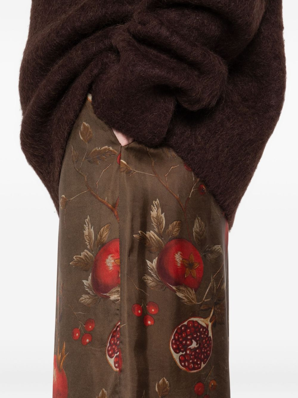 pomegranate-print trousers - 5