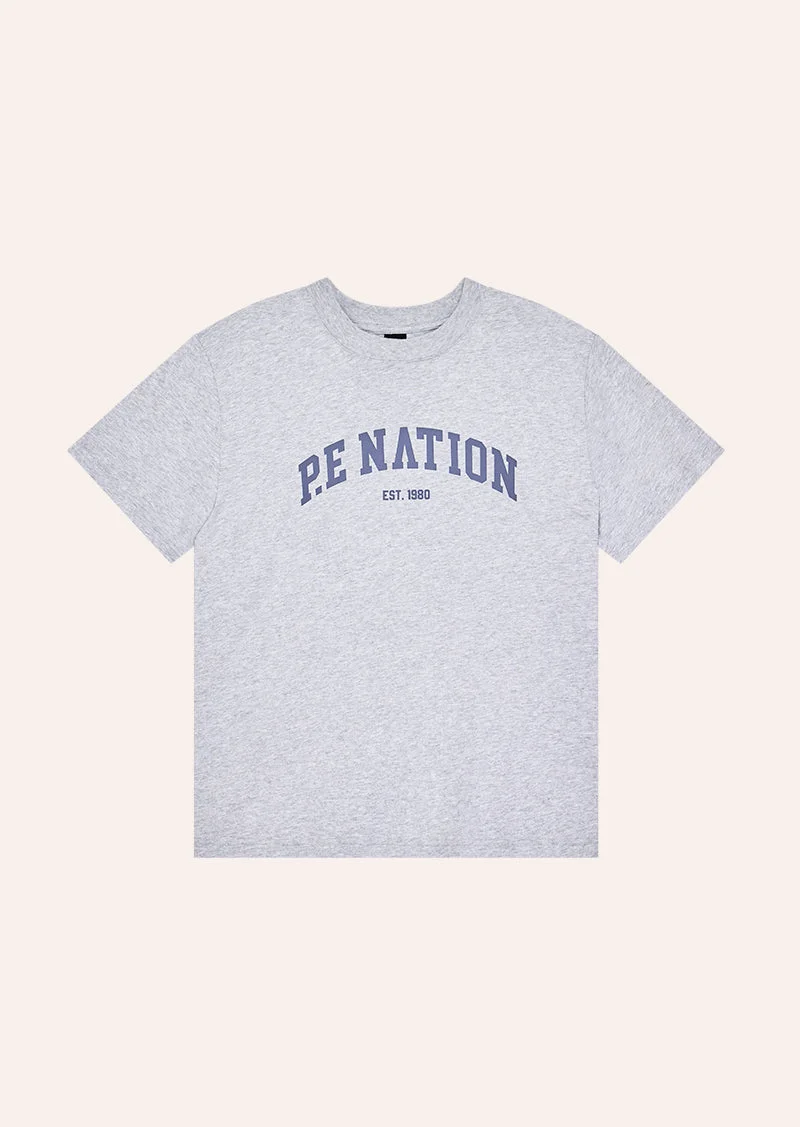 LEGACY RELAXED TEE IN MID GREY MARLE - 1