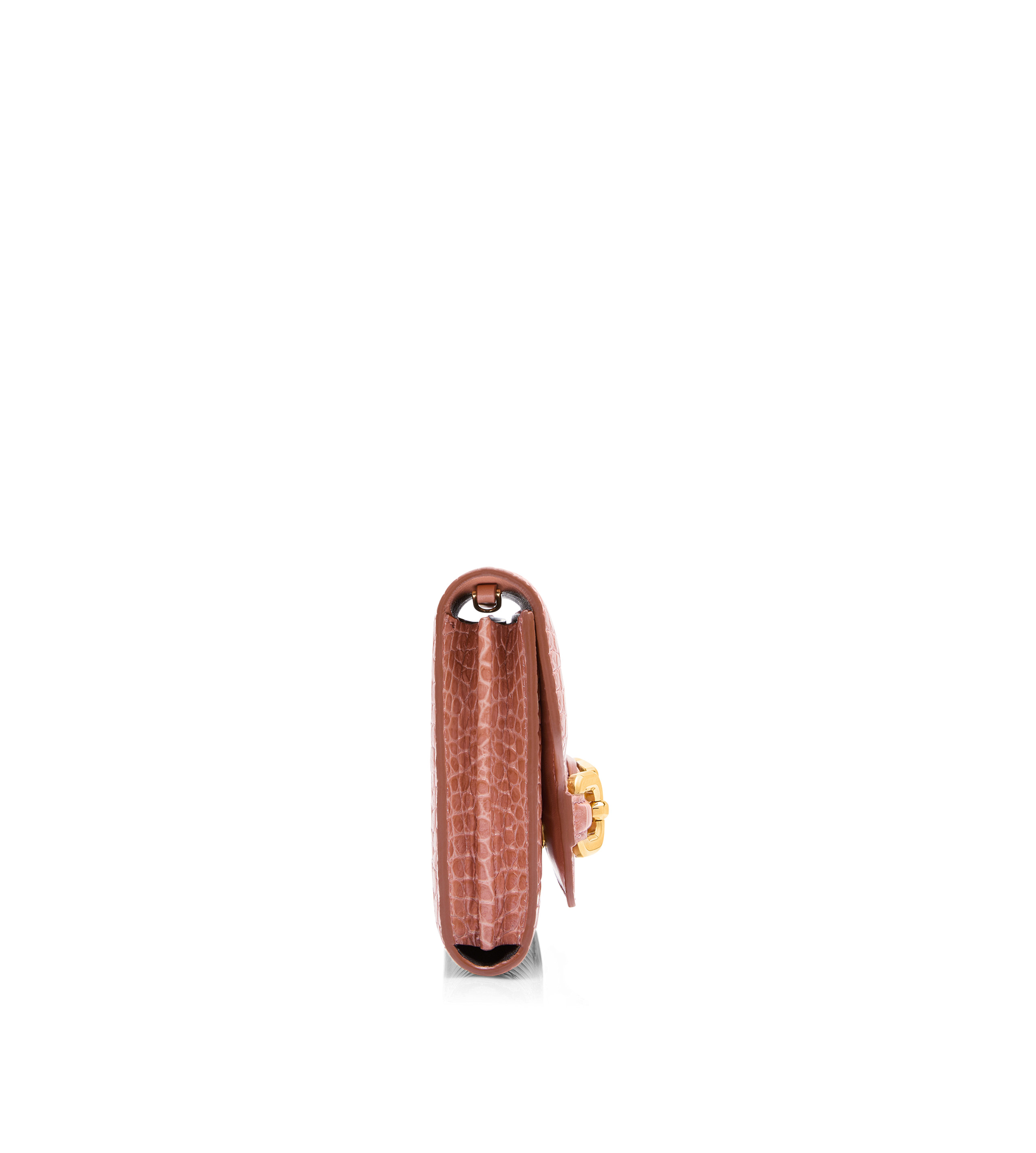 SHINY STAMPED CROCODILE LEATHER WHITNEY MINI BAG - 2