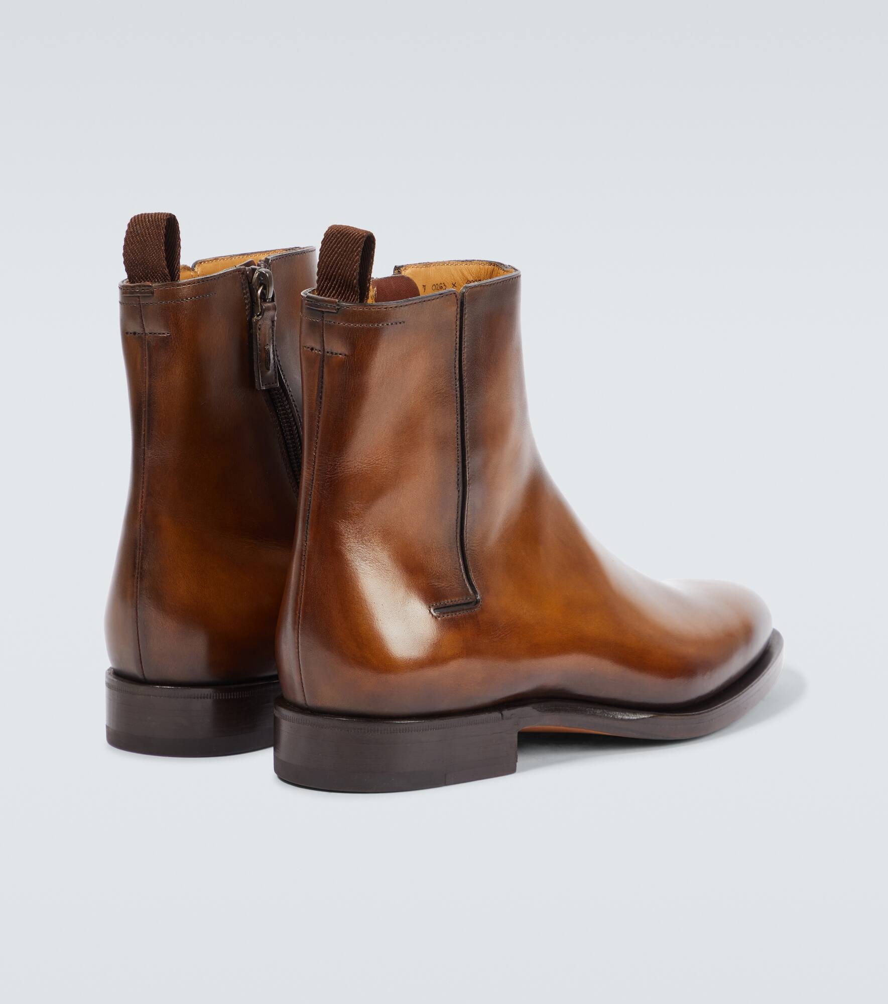 Equilibre leather ankle boots - 6