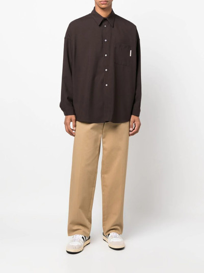 Marni virgin-wool long-sleeve shirt outlook